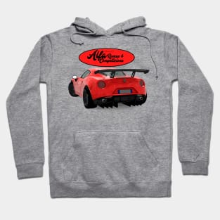 Alfa Romeo 4C Rosso Back Hoodie